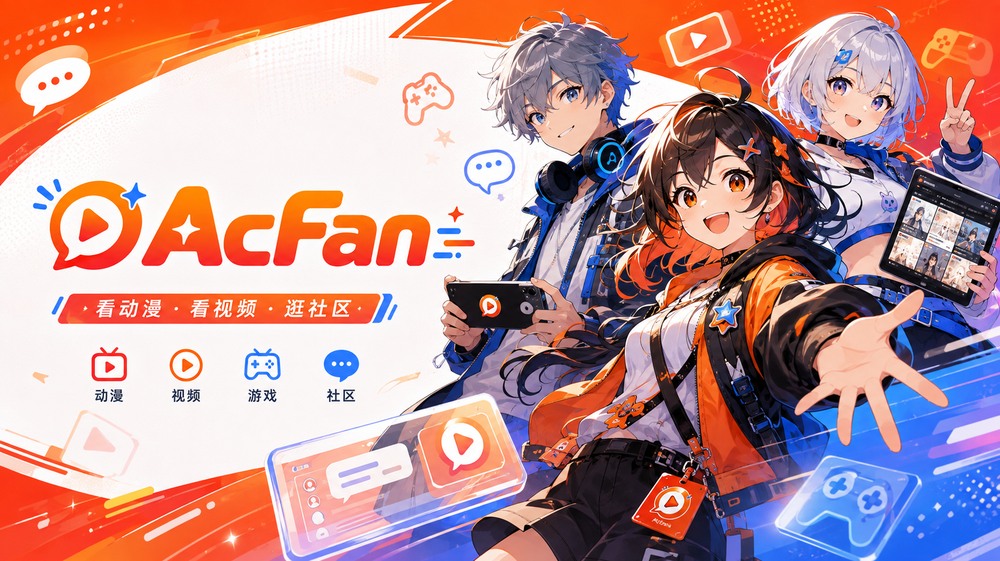 AcFan 动漫、视频与 ACG 社区主题横幅
